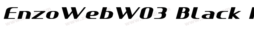 EnzoWebW03 Black Reg字体转换